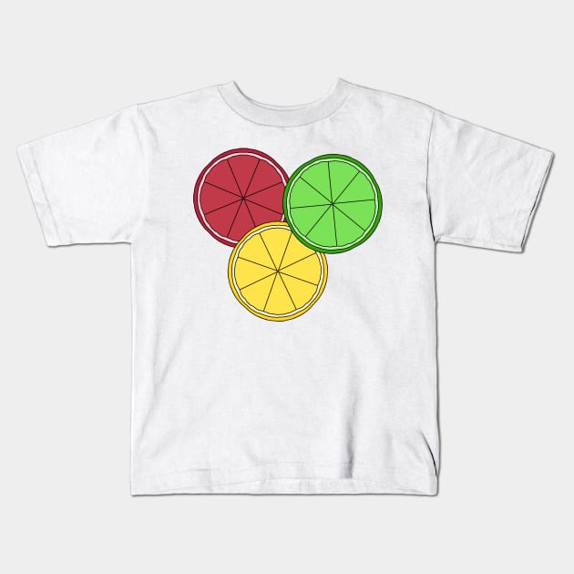 Citrus Trio Kids T-Shirt by Aesthetically Saidie